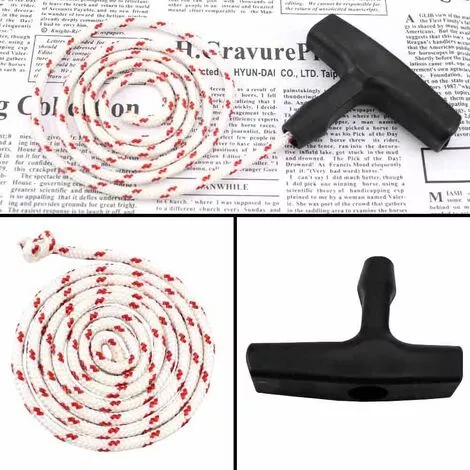 QERSTA Starter Handle Lawn Mower Recoil Starter Rope With 3 Pieces Starter Handle Cord Mower Accessories 5 QERSTA Starter Handle Lawn Mower Recoil Starter Rope With 3 Pieces Starter Handle Cord Mower Accessories – Image 3