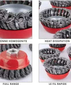 DKSFJKL Tête Brosse Désherbage, Pour Débroussailleuse, Plateau Désherbage En Fil D'acier Universel Aménagement Paysager Coupe Irrigation Machines Accessoires (4 Pouces) 11 DKSFJKL Tête Brosse Désherbage, Pour Débroussailleuse, Plateau Désherbage En Fil D'acier Universel Aménagement Paysager Coupe Irrigation Machines Accessoires (4 Pouces) -DĂ©broussailleuse Soldes Magasin 53366865 5