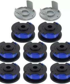 Bobines De Fil De Rechange Pour Débroussailleuse Compatible Ryobi One+ AC14RL3A Remplacement Du Fil De Coupe Et Du Câble De Coupe De La Tête Faucheuse à Bobine Macaron