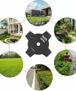 Lame De Débroussailleuse Pour Coupe-bordures Makita Makita Tondeuse à Gazon à Batterie Au Lithium Lame De Scie à Quatre Lames Macaron -Débroussailleuse Soldes Magasin 53912356 4