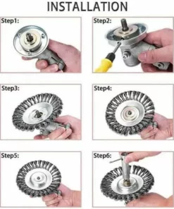 MODOU 5 Pièces Kit De Fixation D'écrou De Lame En Métal Universelle Accessoires Pour Adaptateur De Lame De Tondeuse à Gazon Pour Tondeuse à Gazon Machine D'irrigation -Débroussailleuse Soldes Magasin 54333309 5