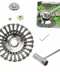 BENOBBY KIDS 6 Pouces/150 Mm Tête De Débroussailleuse Conique En Fil Acier Massif De Fer Noué Gazon Tête Coupe Brosse Tondeuse Gazon Acier Tête Accessoires De Tondeuse Pour Les Coupe-bordures Tondeuses à Gazon，deux Paquets