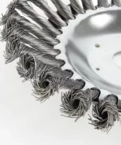 8 Pouces Tête Brosse Désherbage, Brosse De Roue De Fil D'acier Universel Métal Fixation De Débroussailleuse 25,4MM X 190MM, 1Pcs，Fontainebleau -Débroussailleuse Soldes Magasin 55490016 3