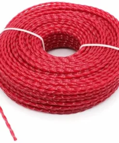 Fil Coupe Bordure Universel, Ligne De Trimmer Strimmer En Nylon 3.0 Mm, Fil En Nylon Débroussailleuse Robuste Pour Bosse Tête Tondeuse À Gazon De Jardinage,Twist, 3mmx60m，Fontainebleau -Débroussailleuse Soldes Magasin 55490026 5