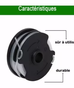 SUPERMARKET Bobines De Rechange Pour Débroussailleuse Sans Fil Parkside PRTA 20-Li C3 IAN351753,Lot De 4,Superma,noir -Débroussailleuse Soldes Magasin 55568279 3