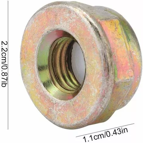 SUPERMARKET Gauche Fileté Écrou De Lame De Remplacement Brosse Débroussailleuse Accessoires Coupe-Bordure, Filetage Gauche, Brosse Coupe Accessoires,Superma,5 Pièces 4 SUPERMARKET Gauche Fileté Écrou De Lame De Remplacement Brosse Débroussailleuse Accessoires Coupe-Bordure, Filetage Gauche, Brosse Coupe Accessoires,Superma,5 Pièces – Image 2