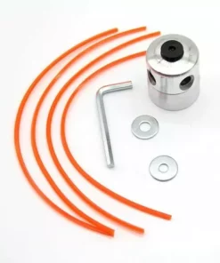 HKLFFJA Aluminium Fils Tête Coupe-bordure Tête Double Fil Bobine Tête Fil Nylon Pour Débroussailleuse à Essence Tondeuse à Gazon -Débroussailleuse Soldes Magasin 55747014 2