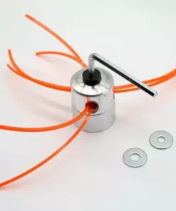 HKLFFJA Aluminium Fils Tête Coupe-bordure Tête Double Fil Bobine Tête Fil Nylon Pour Débroussailleuse à Essence Tondeuse à Gazon -Débroussailleuse Soldes Magasin 55747014 3