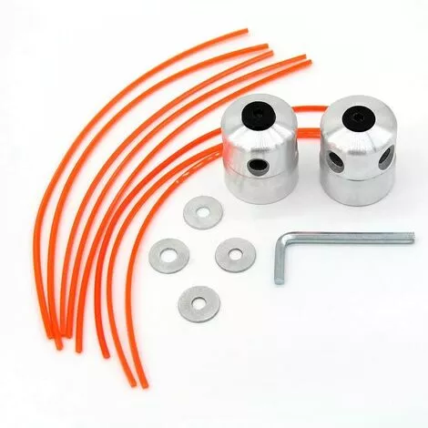 HKLFFJA Aluminium Fils Tête Coupe-bordure Tête Double Fil Bobine Tête Fil Nylon Pour Débroussailleuse à Essence Tondeuse à Gazon 3 HKLFFJA Aluminium Fils Tête Coupe-bordure Tête Double Fil Bobine Tête Fil Nylon Pour Débroussailleuse à Essence Tondeuse à Gazon