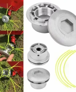 FR-LIFE Aluminium Fils Tête Coupe-Bordure,BR-Vie Tête De Débroussailleuse Universelle Accessoire De Débroussailleuse Avec 4 Lignes Pour Tondeuse à Gazon, 72 X 44.5 Mm 10 FR-LIFE Aluminium Fils Tête Coupe-Bordure,BR-Vie Tête De Débroussailleuse Universelle Accessoire De Débroussailleuse Avec 4 Lignes Pour Tondeuse à Gazon, 72 X 44.5 Mm -Débroussailleuse Soldes Magasin 56073779 4