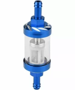 DECKON Remplacement De Fil De Filtre à Essence 8mm En Verre De Gaz En Métal Pour La Moto(Bleu)