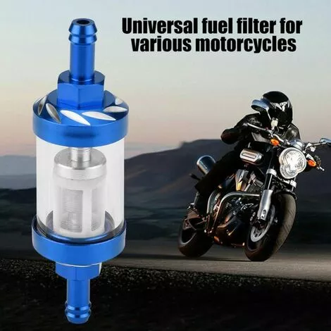 DECKON Remplacement De Fil De Filtre à Essence 8mm En Verre De Gaz En Métal Pour La Moto(Bleu) 4 DECKON Remplacement De Fil De Filtre à Essence 8mm En Verre De Gaz En Métal Pour La Moto(Bleu) – Image 2