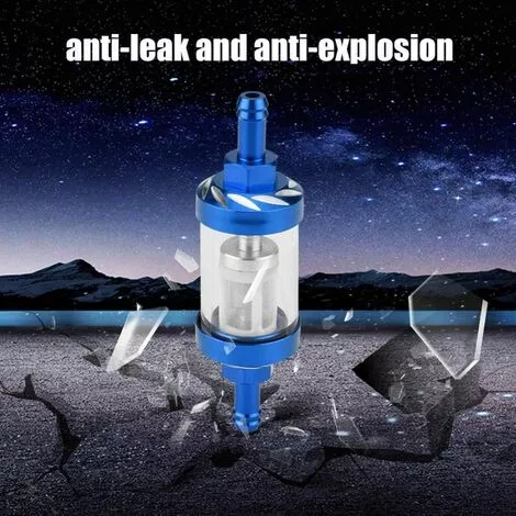 DECKON Remplacement De Fil De Filtre à Essence 8mm En Verre De Gaz En Métal Pour La Moto(Bleu) 7 DECKON Remplacement De Fil De Filtre à Essence 8mm En Verre De Gaz En Métal Pour La Moto(Bleu) – Image 5