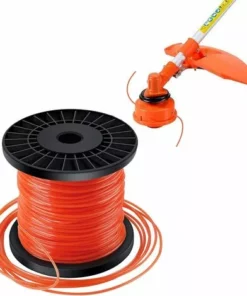 DECKON Forever Speed Fil Pour Débroussailleuses Tenseur De Corde Pour Fil D'herbe 5 Tranches De Fil Diamètre 2,4 Mm X 100 Mètres - Orange Rouge -Débroussailleuse Soldes Magasin 56198286 4