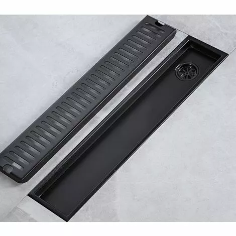 LUCKY-88 Accessoires Pour évier De Cuisine Siphon De Sol Rectangulaire Noir Siphon De Sol Long En Acier Inoxydable 304 Trou De Vidange Latéral (20 Cm De Long) 4 LUCKY-88 Accessoires Pour évier De Cuisine Siphon De Sol Rectangulaire Noir Siphon De Sol Long En Acier Inoxydable 304 Trou De Vidange Latéral (20 Cm De Long) – Image 2