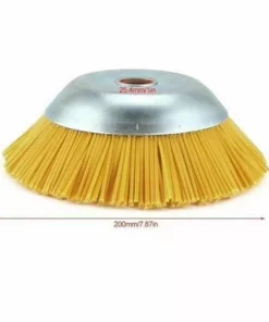 LIRIKA Brosse Anti-mauvaises Herbes En Nylon Pour Débroussailleuse - Outil De Jardin - Tête De Débroussailleuse - Trou Intérieur 25,4 Mm - Jaune - 200 Mm 8 LIRIKA Brosse Anti-mauvaises Herbes En Nylon Pour Débroussailleuse - Outil De Jardin - Tête De Débroussailleuse - Trou Intérieur 25,4 Mm - Jaune - 200 Mm -Débroussailleuse Soldes Magasin 56374808 2