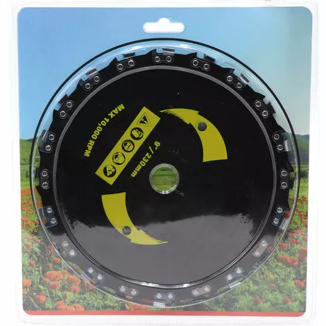 Thsinde Tête De Tondeuse à Gazon Pour Tronçonneuse à Disque, Tête De Tondeuse à Gazon En Acier à 20 Dents De 9 Pouces-le Noir 4 Thsinde Tête De Tondeuse à Gazon Pour Tronçonneuse à Disque, Tête De Tondeuse à Gazon En Acier à 20 Dents De 9 Pouces-le Noir – Image 2