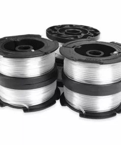 HKLFFJA Black + Decker Bobines De Fil Reflex Bobine Fil DéBroussailleuse Bobine Reflex Transparent 6 Bobines 1 Couvercle De Bobine 1 Ressort -Débroussailleuse Soldes Magasin 57121655 3