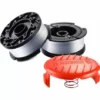 HKLFFJA Bobine De Remplacement à Alimentation Automatique, Compris 2 Paquets Bobines De Remplacement (32,8 Ft 0,065 Pouces) Et Capuchon Compatible Avec Black Et Decker Af-100 (3 Pièces) -Débroussailleuse Soldes Magasin 57121723 1