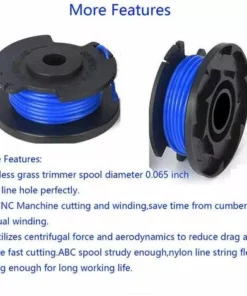 HKLFFJA Bobine De Fil De Rechange Pour Débroussailleuse Ryobi One+ AC14RL3A 18 V, 24 V, 40 V, Bobine De Rechange Pour Coupe-bordure De Ligne 1.65 Mm, 11ft Pour Débroussailleuse (6 Bobines + 2 Bouchons) 10 HKLFFJA Bobine De Fil De Rechange Pour Débroussailleuse Ryobi One+ AC14RL3A 18 V, 24 V, 40 V, Bobine De Rechange Pour Coupe-bordure De Ligne 1.65 Mm, 11ft Pour Débroussailleuse (6 Bobines + 2 Bouchons) -Débroussailleuse Soldes Magasin 57121780 4