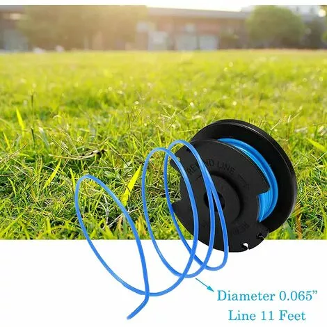 HKLFFJA Bobine De Fil De Rechange Pour Débroussailleuse Ryobi One+ AC14RL3A 18 V, 24 V, 40 V, Bobine De Rechange Pour Coupe-bordure De Ligne 1.65 Mm, 11ft Pour Débroussailleuse (6 Bobines + 2 Bouchons) 7 HKLFFJA Bobine De Fil De Rechange Pour Débroussailleuse Ryobi One+ AC14RL3A 18 V, 24 V, 40 V, Bobine De Rechange Pour Coupe-bordure De Ligne 1.65 Mm, 11ft Pour Débroussailleuse (6 Bobines + 2 Bouchons) – Image 5
