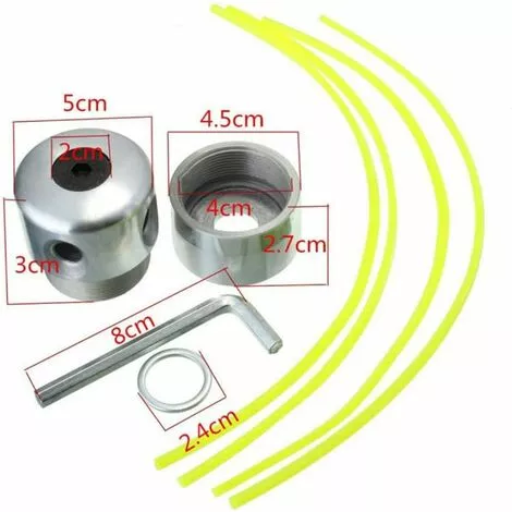 FLYME Tondeuse à Gazon Universelle En Aluminium Avec Bobine En Nylon Pour Tondeuse De Jardin 4 FLYME Tondeuse à Gazon Universelle En Aluminium Avec Bobine En Nylon Pour Tondeuse De Jardin – Image 2