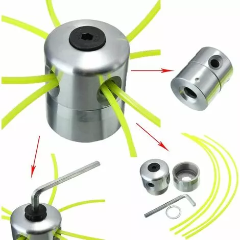 FLYME Tondeuse à Gazon Universelle En Aluminium Avec Bobine En Nylon Pour Tondeuse De Jardin 5 FLYME Tondeuse à Gazon Universelle En Aluminium Avec Bobine En Nylon Pour Tondeuse De Jardin – Image 3