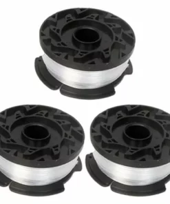 FONTAINEBLEAU Accessoires De Tondeuse à Gazon, Bobine Et Ligne De Ligne De Remise En Ligne De Remaniement Des Aliments Automobiles Compatibles Avec Black Decker AF-100-3ZP Fonepro 3Pcs