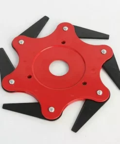 DENUOTOP Tête De Débroussailleuse Tête De Tondeuse Débroussailleuse Tête De Tondeuse à Gazon D'extérieur Tête De Tondeuse à Rasoir En Acier 65Mn, 6 Dents -Débroussailleuse Soldes Magasin 57589212 2