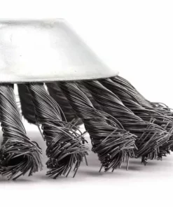 ABCRITAL Brosse De Débroussailleuse À Gazon,Tête De Tondeuse À Fil Avec Roue En Fil D'Acier Solide, Brosse À Désherber Ronde En Métal,Outil Multifonctionnel D'Élimination Des Mauvaises Herbes(6 Pouces) -Débroussailleuse Soldes Magasin 57637677 3