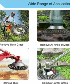 TINOR 8 Pouces/200mm Tête De Débroussailleuse Conique En Fil Acier Massif De Fer Noué Gazon Tête Coupe Brosse Tondeuse Gazon Acier Tête Accessoires De Tondeuse Pour Les Coupe-bordures Tondeuses à Gazon 11 TINOR 8 Pouces/200mm Tête De Débroussailleuse Conique En Fil Acier Massif De Fer Noué Gazon Tête Coupe Brosse Tondeuse Gazon Acier Tête Accessoires De Tondeuse Pour Les Coupe-bordures Tondeuses à Gazon -Débroussailleuse Soldes Magasin 57911436 5