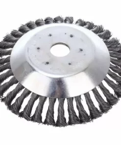 MONLY Tête De Débroussailleuse Conique En Fil De Fer Noué De190 Mm Pour Tondeuse à Gazon