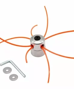 TANABATA Aluminium Fils Tête Coupe-bordure Tête Double Fil Bobine Tête Fil Nylon Pour Débroussailleuse à Essence Tondeuse à Gazon