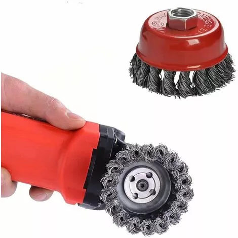 STARLIGHT Tête Brosse Désherbage, SL.GT Pour Débroussailleuse, Plateau Désherbage En Fil D'acier Universel(75MM) 3 STARLIGHT Tête Brosse Désherbage, SL.GT Pour Débroussailleuse, Plateau Désherbage En Fil D'acier Universel(75MM)