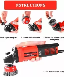 STARLIGHT Tête Brosse Désherbage, SL.GT Pour Débroussailleuse, Plateau Désherbage En Fil D'acier Universel(75MM) 11 STARLIGHT Tête Brosse Désherbage, SL.GT Pour Débroussailleuse, Plateau Désherbage En Fil D'acier Universel(75MM) -Débroussailleuse Soldes Magasin 58273886 5