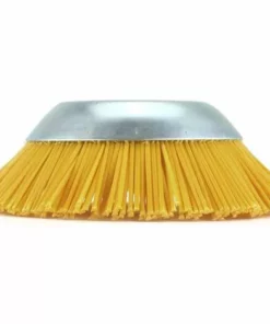 BARES Brosse Anti-mauvaises Herbes En Nylon Pour Débroussailleuse - Outil De Jardin - Tête De Débroussailleuse - Trou Intérieur 25,4 Mm - Jaune - 200 Mm -Débroussailleuse Soldes Magasin 58302300 3