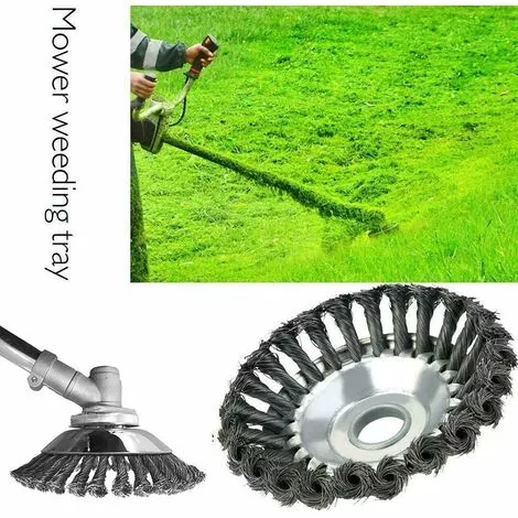 LTS FAFA Tête De Lame De Coupe-herbe Avec Fil à Nœud Conique, Bac à Mauvaises Herbes En Métal Pour Fixation De Débroussailleuse 4 LTS FAFA Tête De Lame De Coupe-herbe Avec Fil à Nœud Conique, Bac à Mauvaises Herbes En Métal Pour Fixation De Débroussailleuse – Image 2