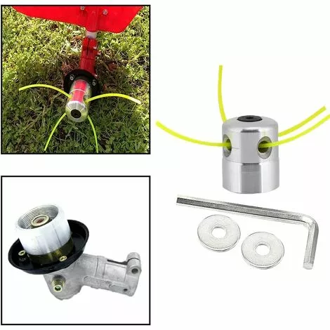 GRID COOL Tête De Débroussailleuse Aluminium Fils Tête Coupe-bordure Universelle Avec Tête Fil Nylon Pour Accessoires De Tondeuse à Gazon 7 GRID COOL Tête De Débroussailleuse Aluminium Fils Tête Coupe-bordure Universelle Avec Tête Fil Nylon Pour Accessoires De Tondeuse à Gazon – Image 5