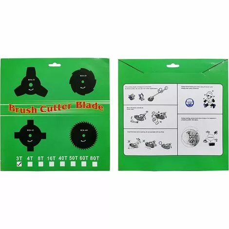 AOUGO Lame De Débroussailleuse De Rechange Compatible Avec Les Lames De Débroussailleuse En Acier à 3 Dents Strimmer 10" 5 AOUGO Lame De Débroussailleuse De Rechange Compatible Avec Les Lames De Débroussailleuse En Acier à 3 Dents Strimmer 10" – Image 3