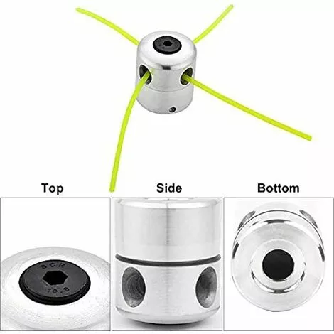 AOUGO Lot De 2 Têtes De Débroussailleuse Universelles En Aluminium Double Tête De Ligne En Nylon Bobine De Ligne Accessoire De Débroussailleuse 7 AOUGO Lot De 2 Têtes De Débroussailleuse Universelles En Aluminium Double Tête De Ligne En Nylon Bobine De Ligne Accessoire De Débroussailleuse – Image 5