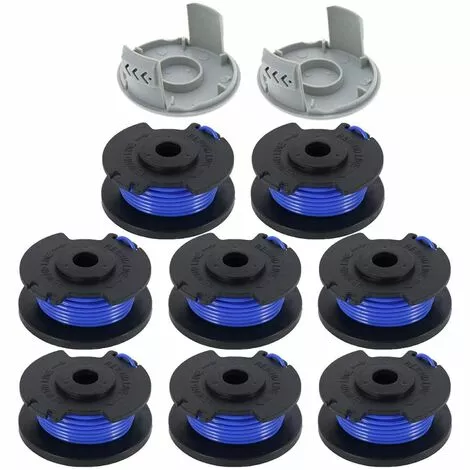 FVBJD Bobine De Fil De Rechange Pour Débroussailleuse Ryobi One+ AC14RL3A 18 V, 24 V, 40 V, Bobine De Rechange Pour Coupe-bordure De Ligne 1.65 Mm, 11ft Pour Débroussailleuse (8 Bobines + 2 Bouchons) 3 FVBJD Bobine De Fil De Rechange Pour Débroussailleuse Ryobi One+ AC14RL3A 18 V, 24 V, 40 V, Bobine De Rechange Pour Coupe-bordure De Ligne 1.65 Mm, 11ft Pour Débroussailleuse (8 Bobines + 2 Bouchons)