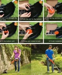 FVBJD Bobine Fil Coupe Bordure Pour Black Et Decker Coupe-Bordures, 8 Bobine De Fil Debroussailleuse Avec 2 Couvercle De Bobine Et 2 Ressort 9 FVBJD Bobine Fil Coupe Bordure Pour Black Et Decker Coupe-Bordures, 8 Bobine De Fil Debroussailleuse Avec 2 Couvercle De Bobine Et 2 Ressort -Débroussailleuse Soldes Magasin 58677501 3