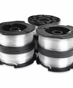 FVBJD Black + Decker Bobines De Fil Reflex Bobine Fil DéBroussailleuse Bobine Reflex Transparent 6 Bobines 1 Couvercle De Bobine 1 Ressort -Débroussailleuse Soldes Magasin 58677515 3