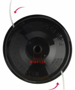 TINOR Lot De 2 Tête De Débroussailleuse Universelle A6481 Nylon Bobine De Rechange De Tondeuse Débroussailleuse Tête De Coupe M10 X 1,25 Pour Débroussailleuse Thermique à Essence -Débroussailleuse Soldes Magasin 58682866 2