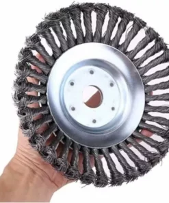 AOUGO Brosse De Débroussailleuse à Gazon, 6 Pouce Tête De Tondeuse à Fil Avec Roue En Fil D'acier Solide, Brosse à Désherber Ronde En Métal 9 AOUGO Brosse De Débroussailleuse à Gazon, 6 Pouce Tête De Tondeuse à Fil Avec Roue En Fil D'acier Solide, Brosse à Désherber Ronde En Métal -Débroussailleuse Soldes Magasin 58693393 3