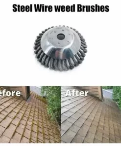AOUGO Brosse De Débroussailleuse à Gazon, 6 Pouce Tête De Tondeuse à Fil Avec Roue En Fil D'acier Solide, Brosse à Désherber Ronde En Métal 10 AOUGO Brosse De Débroussailleuse à Gazon, 6 Pouce Tête De Tondeuse à Fil Avec Roue En Fil D'acier Solide, Brosse à Désherber Ronde En Métal -Débroussailleuse Soldes Magasin 58693393 4