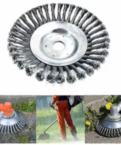 AOUGO Brosse De Débroussailleuse à Gazon, 6 Pouce Tête De Tondeuse à Fil Avec Roue En Fil D'acier Solide, Brosse à Désherber Ronde En Métal 11 AOUGO Brosse De Débroussailleuse à Gazon, 6 Pouce Tête De Tondeuse à Fil Avec Roue En Fil D'acier Solide, Brosse à Désherber Ronde En Métal -Débroussailleuse Soldes Magasin 58693393 5