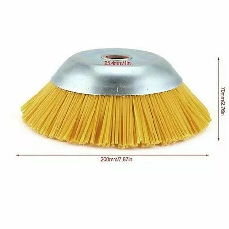 AOUGO Tête De Coupe-Herbe Universelle De 8 Pouces, Tête De Coupe En Fil De Nylon Durci 200x25mm, Lames De Coupe De Mauvaises Herbes, Pour Tondeuse à Gazon Brosse De Jardin 5 AOUGO Tête De Coupe-Herbe Universelle De 8 Pouces, Tête De Coupe En Fil De Nylon Durci 200x25mm, Lames De Coupe De Mauvaises Herbes, Pour Tondeuse à Gazon Brosse De Jardin – Image 3