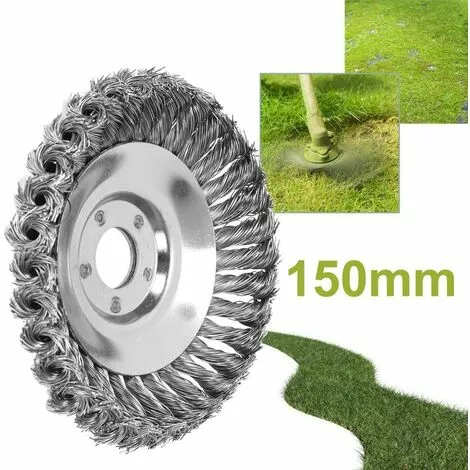 DKSFJKL Tête De Coupe Conique En Fil Métallique Noué Pour Tondeuse à Gazon, Bac De Désherbage Pour Débroussailleuse - 150 Mm 4 DKSFJKL Tête De Coupe Conique En Fil Métallique Noué Pour Tondeuse à Gazon, Bac De Désherbage Pour Débroussailleuse - 150 Mm – Image 2