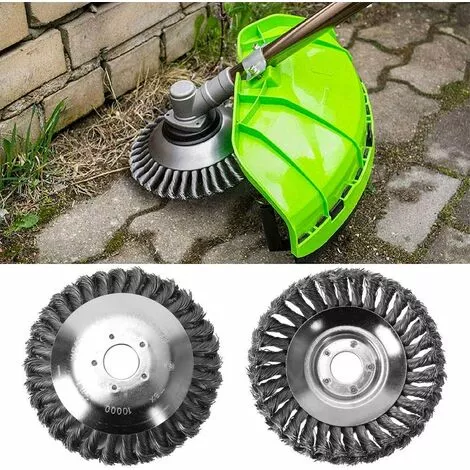 DKSFJKL Tête De Coupe Conique En Fil Métallique Noué Pour Tondeuse à Gazon, Bac De Désherbage Pour Débroussailleuse - 150 Mm 5 DKSFJKL Tête De Coupe Conique En Fil Métallique Noué Pour Tondeuse à Gazon, Bac De Désherbage Pour Débroussailleuse - 150 Mm – Image 3